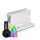 TL-3080 Profilé pour verre  L=5000mm aluminium RAL mat