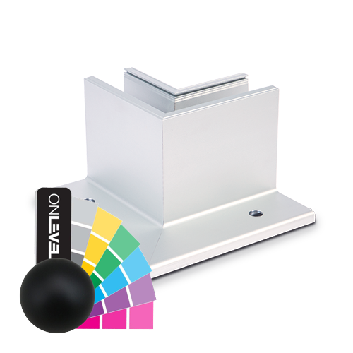 TL-3080 Binnenhoek 90° aluminium RAL mat