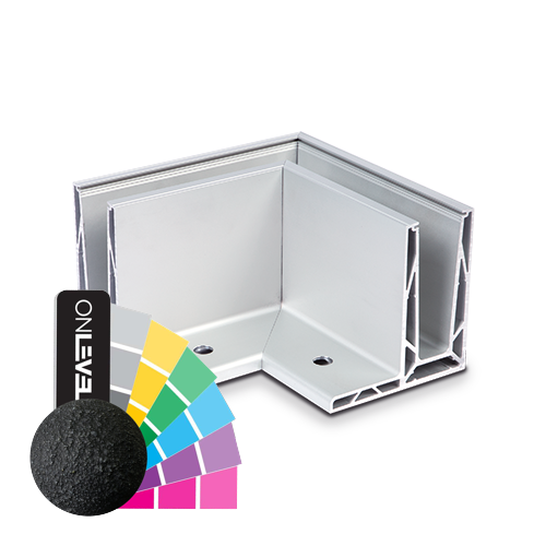 TL-3080 Buitenhoek 90° aluminium RAL (struct.)