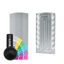 TL-3080 Eindkap links aluminium RAL (struct.)