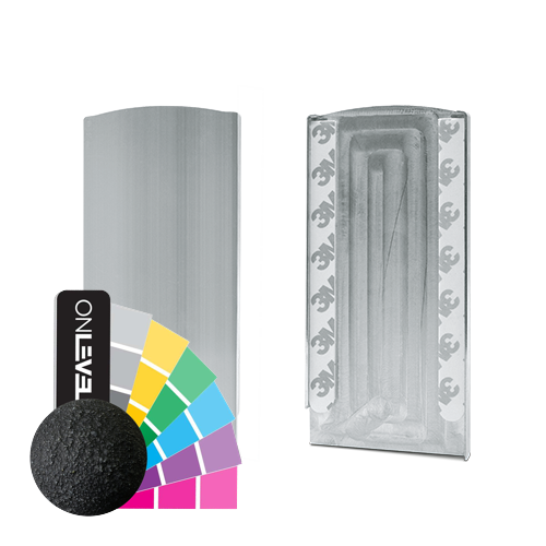 TL-3080 Eindkap rechts aluminium RAL mat