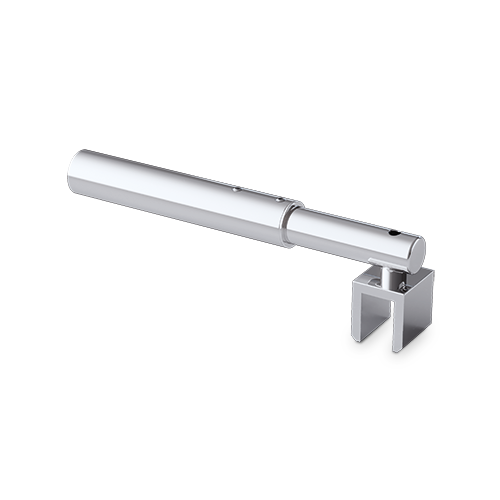 Stabilisation ensemble Ø19mm réglable 720-1020mm paroi-verre 90° verre 6/8/10mm, chromé laiton