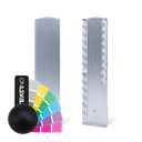 TL-3011 Endcap højre fuld højde kasket aluminum RAL mat