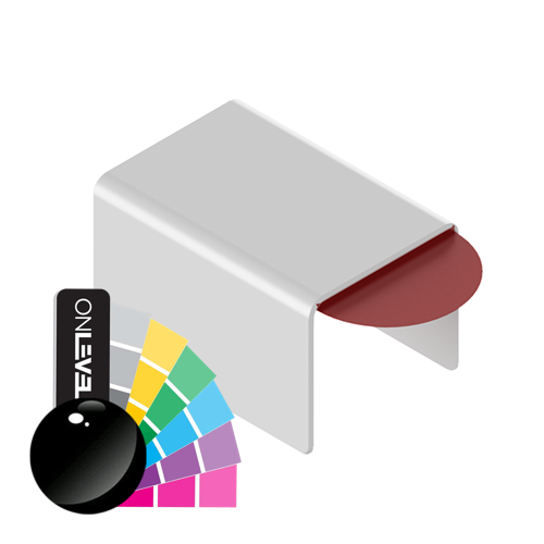 Verbindings afdekking U-profiel 26x20x2mm, aluminium RAL glanzend