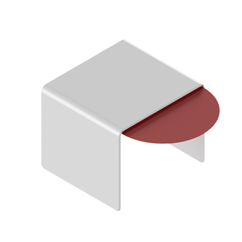 Connection cover U-profile 42x30x3mm, aluminum mill finish