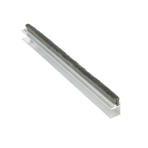 SunView joint de brosse Profil pour verre 10mm L=2800mm, aluminium anodisé naturel