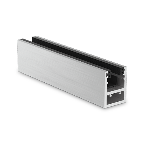 KAZIWALL top profile glass 10/10.76/12/12.76mm L=5000mm, aluminum RAL structure