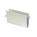 TL-1010 Glass profile L=5000mm aluminum natural anodized