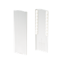 TL-6081 Bouchon gauche avec couvert. pour les escaliers aluminium anodisé naturel