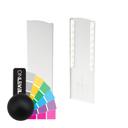 TL-6081 Endekap venstre med dekklokk for trappe aluminum RAL matte