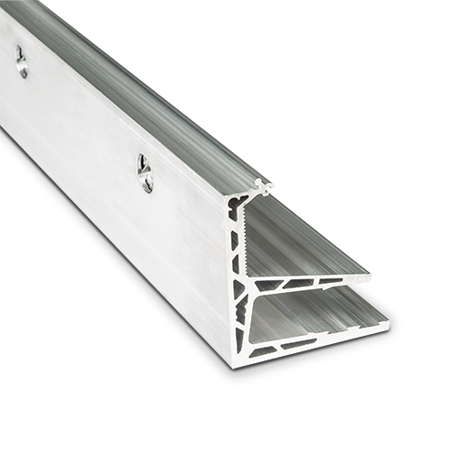 AIRFORCE glas profiel L=5000mm, aluminium onbehandeld