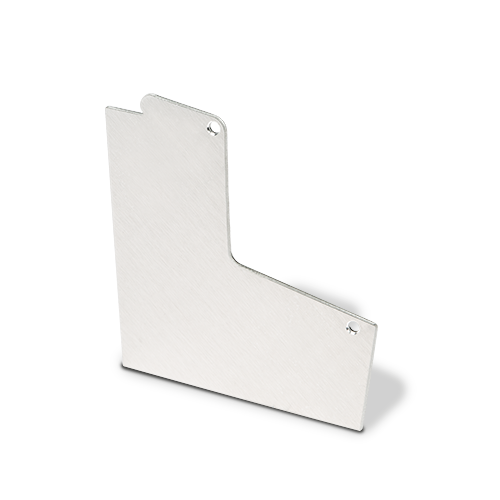 AIRFORCE eindkap links, aluminium onbehandeld