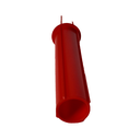 AIRFORCE Gips signal pen Ø22mm, plast rød