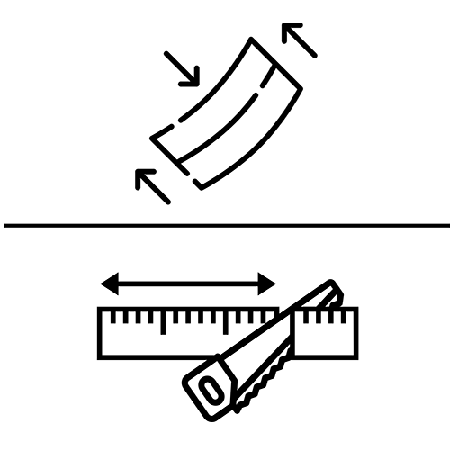 Biegen und Schneiden Glasprofil TRANSLEVEL Modell 6021 L=2500mm (6-10 St.)
