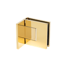 EXCITE shower door swing hinge glass-wall 90° with zero position adjustment glass 8/10mm, brass gold polished