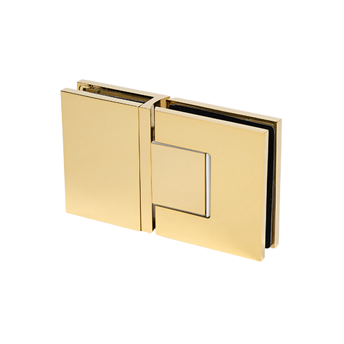 EXCITE Duschtür-Pendelband Glas-Glas 180° mit Nulllagenverstellung Glas 8/10mm, Messing Gold poliert