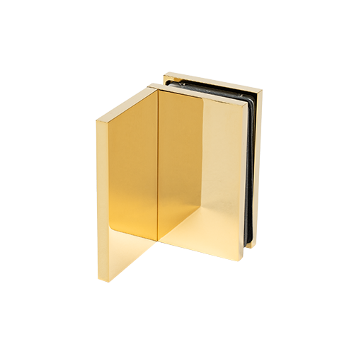 EXCITE Verbinder Glas-Wand 90° Glas 8/10mm, Messing Gold poliert