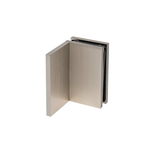 EXCITE Verbinder Glas-Wand 90° Glas 8/10mm, Messing Edelstahl gebürstet