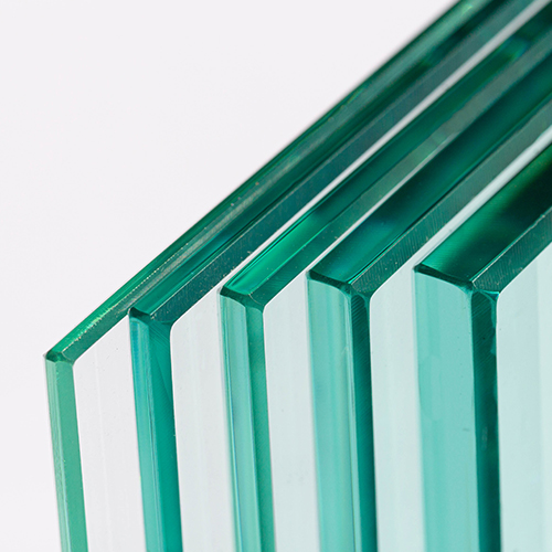 Glass panel 8/8/4 (17.52mm) G, L=mm, W=mm fully tempered clear PVB foil clear all edges polished, according to drawing