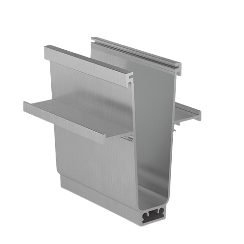 TL-1010 Glasprofil L=200mm aluminium natur anodiserad