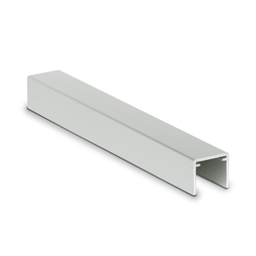 Handräcke U-profil 26x23x2mm, L=200mm aluminium natur anodiserad
