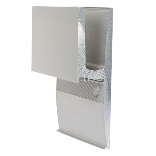 TL-3031 Glasprofil L=200mm aluminium natur anodiserad incl. Klickprofil