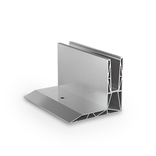 TL-3120 Glasprofil L=200mm aluminium natur anodiserad