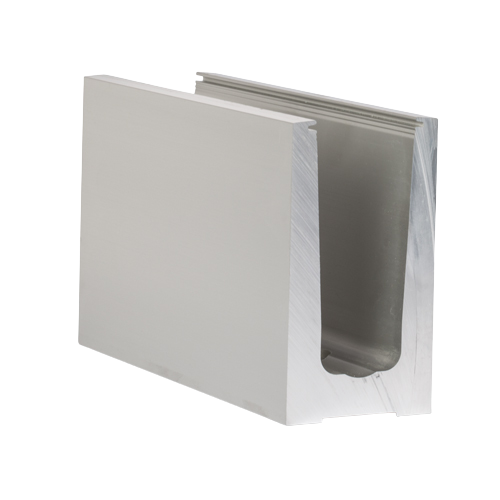 TL-6030 Glasprofil L=200mm Aluminium natur eloxiert