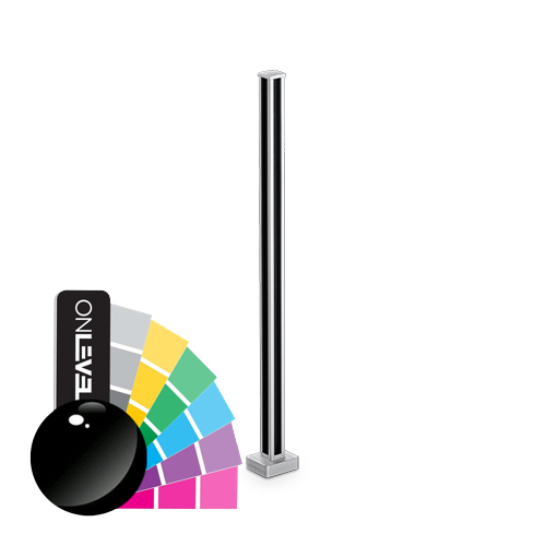 PIKASSO d'angle poster 90° 50x50mm H=1000mm 10-13.52mm, aluminium RAL brillant
