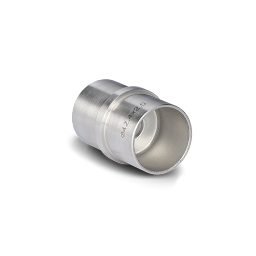 Rohrverbinder gerade Ø42.4x2mm, V2A gebürstet