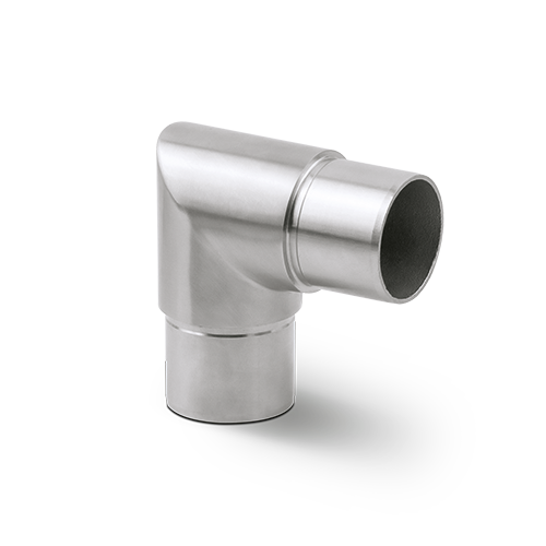 EMPIRE STATE POST connecteur d'angle 90° tranchant Ø42.4x2mm, inox 304 brossé