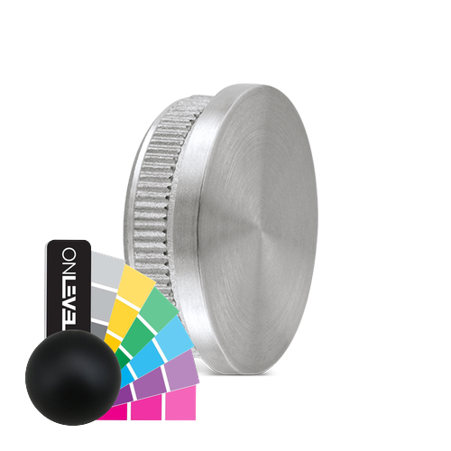 Bouchon plat Ø42.4x2mm, inox 304 RAL mat