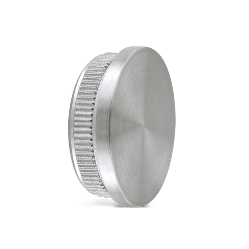 Endkappe flach Ø42.4x2mm, V4A gebürstet