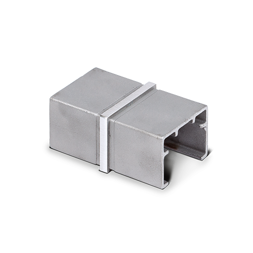 Verbinder voor handleuning 40x30x1mm, rvs 304 geborsteld