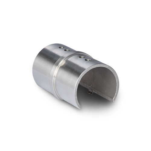 Anslutare för glashandräcke Ø48.3x1.5mm, AISI 304 satinerad