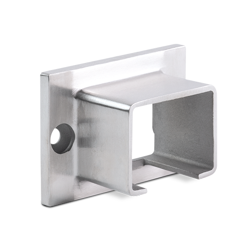 Wall support for glass handrail 40x30x1mm, AISI 316 satined