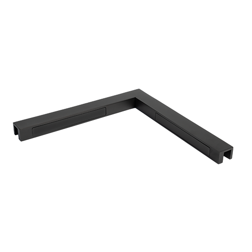 Stabilisation d'angle verre-verre 90°, laiton canon de fusil brossé