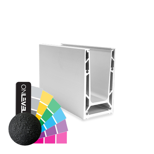 TF-6620 profil verre L=5000mm, alum. RAL rugueux