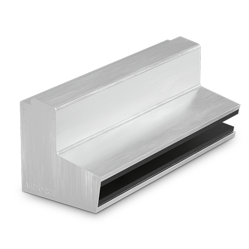 AIRFORCE L=4500mm for glass 17.52/21.52mm, aluminum natural anodized