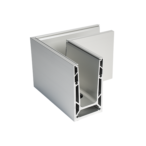 TF-6620 hoek 90° binnen/buiten, aluminium natuur geanodiseerd