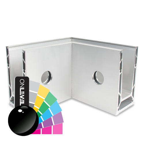 TF-6621 inside corner 90°, aluminum RAL shiny