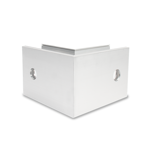 TF-6621 buitenhoek 90°, aluminium onbehandeld