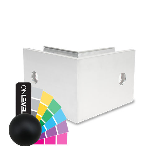 TF-6621 Außenecke 90°, Aluminium RAL matt