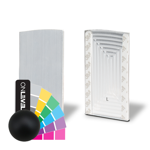 TF-6621 bouchon gauche avec couvert., aluminium RAL mat