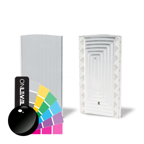 TF-6621 bouchon droite avec couvert., aluminium RAL brillant