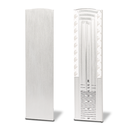 TF-6621 bouchon droite avec couvert. pour les escaliers, aluminium non traitée