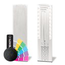 TF-6621 Endkappe rechts mit Abdeckkappe Treppe Aufg. 15mm, Aluminium RAL matt