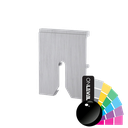 TF-6621 afstandhouder dikte 15mm, aluminium RAL glanzend