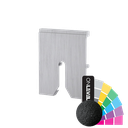 TF-6621 afstandhouder dikte 15mm, aluminium RAL structuur