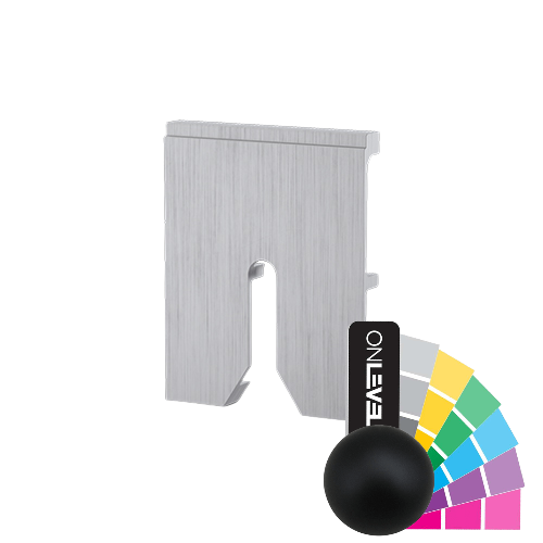 TURBOFLEX TL-6621 Abstandshalter Stärke 15mm Aluminium RAL matt